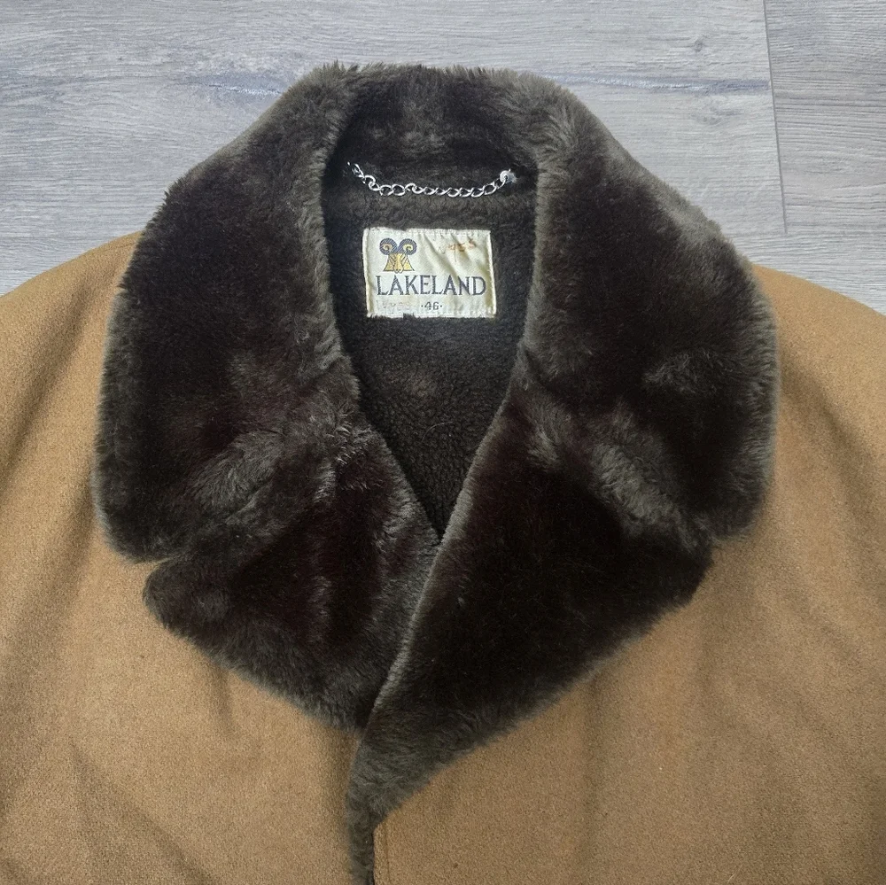Vintage 70's Lakeland Mens Coat Size 46 Eclectic Grandpa Cabin Lux